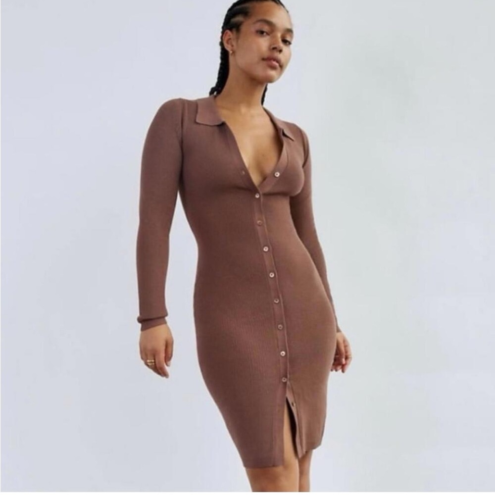 Wilfred Brown Sweater Dress